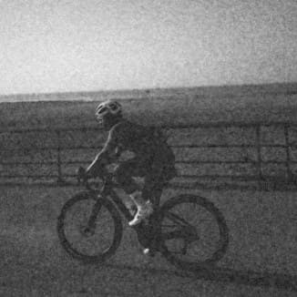 Rider passing the railing