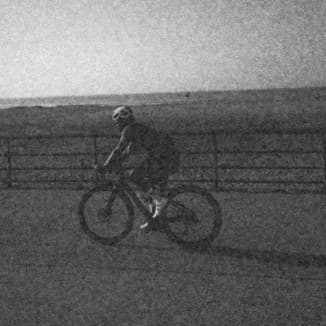 Rider moving away